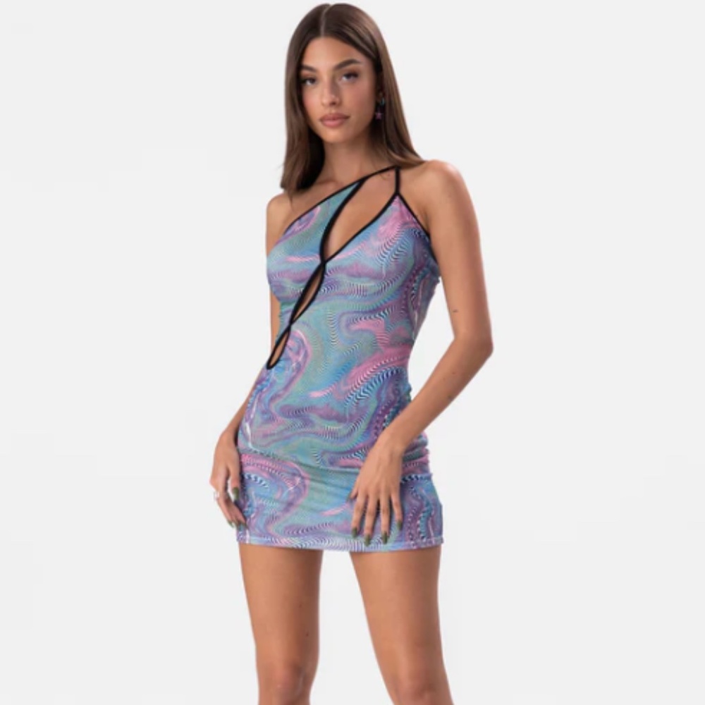 Adika Outta Space Cut Out Mini Dress
